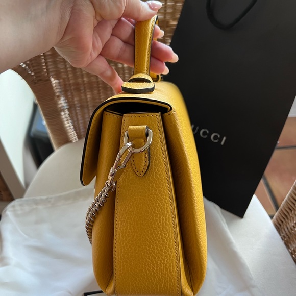 Authentic *New* Gucci Yellow Crossbody - Picture 10 of 10